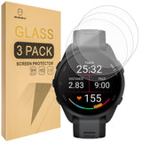 Mr.Shield Screen Protector compatible with Garmin Forerunner 165 [Tempered Glass] [3-PACK] [Japan Glass with 9H Hardness]