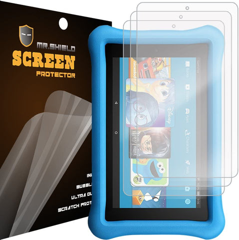 Mr.Shield Designed For All-New Fire 7 Kids Edition Tablet 7" Inch (6th - 2017 Release ONLY) Premium Clear Screen Protector [3-PACK] with Lifetime Replacement