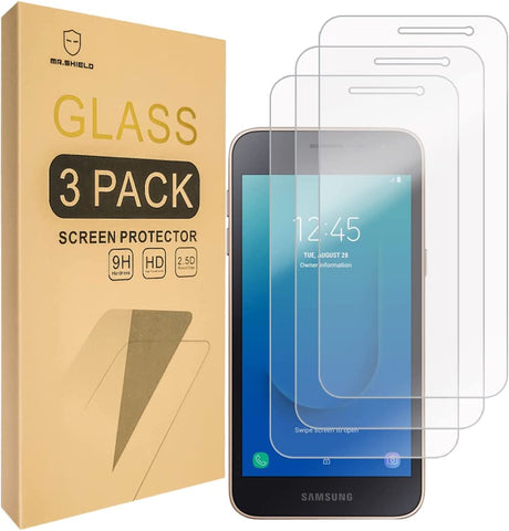 Mr.Shield Designed For Samsung Galaxy J2 Core [Tempered Glass] [3-PACK] Screen Protector [Japan Glass With 9H Hardness] with Lifetime Replacement