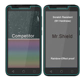 Mr.Shield [3-PACK] Designed For Alcatel Ideal Xcite 4G LTE/Alcatel IdealXcite [Tempered Glass] Screen Protector with Lifetime Replacement
