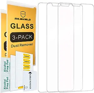 Mr.Shield [3-PACK] Designed For Asus Zenfone Max Plus (M2) ZB634KL [Tempered Glass] Screen Protector with Lifetime Replacement