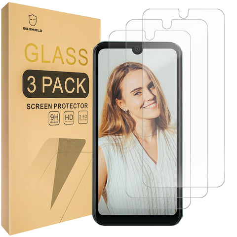 Mr.Shield Screen Protector compatible with BLU G33 [Tempered Glass] [3-PACK] [Japan Glass with 9H Hardness]