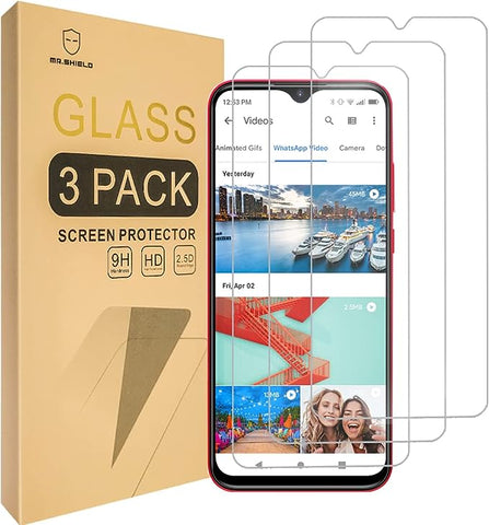 Mr.Shield [3-Pack] Designed For BLU G51 Plus [Tempered Glass] [Japan Glass with 9H Hardness] Screen Protector with Lifetime Replacement