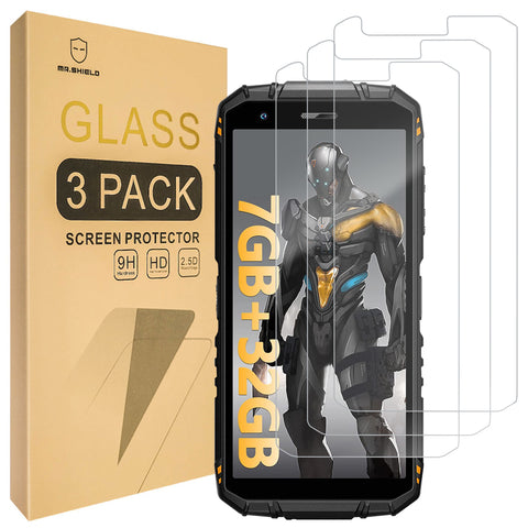 Mr.Shield Screen Protector Compatible with DOOGEE S41 PRO, DOOGEE S41 and DOOGEE S41T [Tempered Glass] [3-PACK] [Japan Glass with 9H Hardness]
