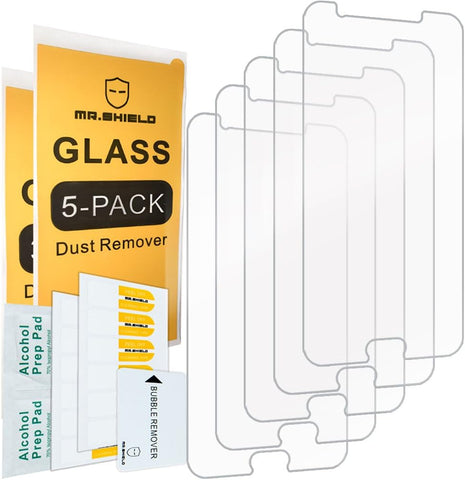Mr.Shield [5-PACK] Designed For Samsung Galaxy J7 Sky Pro [Tempered Glass] Screen Protector with Lifetime Replacement