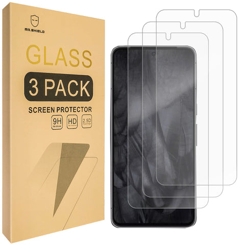 Mr.Shield [3-Pack] Screen Protector For Google Pixel 8 [Tempered Glass] [Japan Glass with 9H Hardness] Screen Protector with Lifetime Replacement