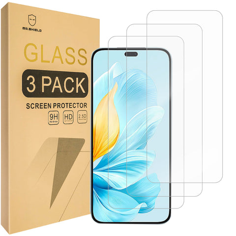 Mr.Shield Screen Protector compatible with Honor 200 Lite 5G [Tempered Glass] [3-PACK] [Japan Glass with 9H Hardness]