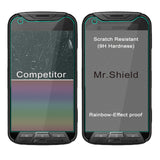 Mr.Shield [3-PACK] Designed For Kyocera DuraForce PRO [Tempered Glass] Screen Protector [0.3mm Ultra Thin 9H Hardness 2.5D Round Edge] with Lifetime Replacement