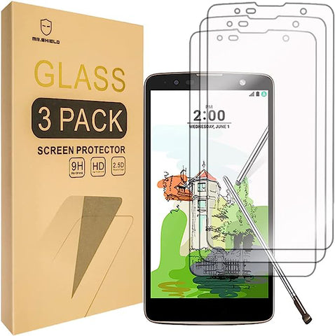 Mr.Shield [3-PACK] Designed For LG G Stylo 2 Plus [Tempered Glass] Screen Protector with Lifetime Replacement