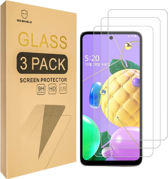 Mr.Shield 3-Pack Tempered Glass Screen Protector For LG K61 - 9H Hardness
