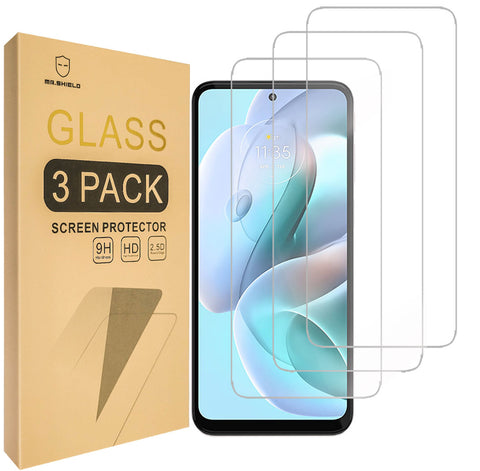Mr.Shield [3-Pack] Designed For Motorola G31 / Moto G31 / Moto G41 [Tempered Glass] [Japan Glass with 9H Hardness] Screen Protector with Lifetime Replacement