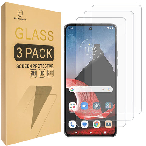 Mr.Shield [3-Pack] Screen Protector For [Lenovo] Motorola Moto ThinkPhone [Tempered Glass] [Japan Glass with 9H Hardness] Screen Protector with Lifetime Replacement