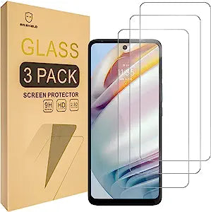 Mr.Shield [3-Pack] Designed For Motorola (Moto G40 Fusion/Moto G60) [Tempered Glass] [Japan Glass with 9H Hardness] Screen Protector with Lifetime Replacement