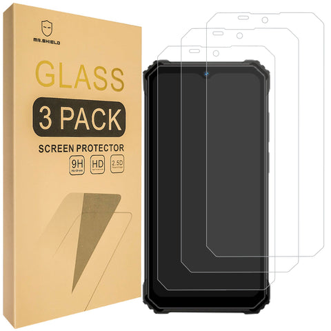 Mr.Shield [3-Pack] Screen Protector For Oukitel WP23 [Tempered Glass] [Japan Glass with 9H Hardness] Screen Protector with Lifetime Replacement