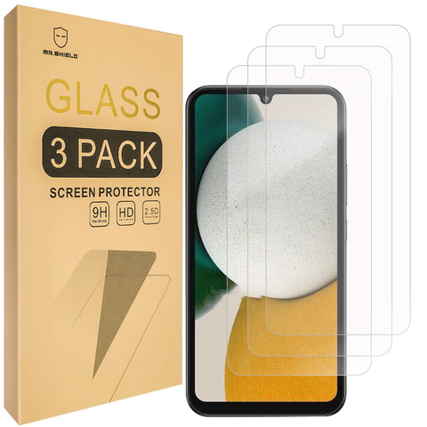 Mr.Shield [3-Pack] Screen Protector For Samsung Galaxy A24 4G [Tempered Glass] [Japan Glass with 9H Hardness] Screen Protector with Lifetime Replacement