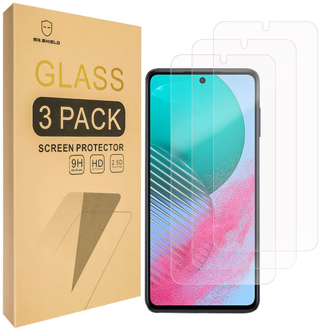Mr.Shield [3-Pack] Screen Protector For Samsung Galaxy M54 5G / Galaxy F54 5G [Tempered Glass] [Japan Glass with 9H Hardness] Screen Protector with Lifetime Replacement