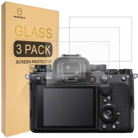 Mr.Shield [3-Pack] Screen Protector For Sony Alpha 1 / A1 Camera [Tempered Glass] [Japan Glass with 9H Hardness] Screen Protector with Lifetime Replacement