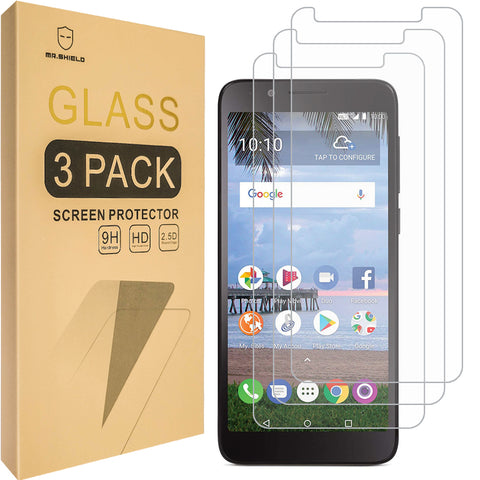 [3-PACK]-Mr.Shield Designed For TCL LX [Tempered Glass] Screen Protector with Lifetime Replacement