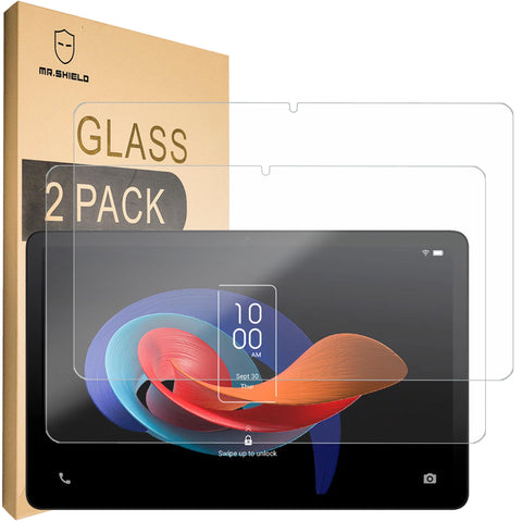 Mr.Shield [2-PACK] Screen Protector For TCL TAB 10 Gen 2 [Tempered Glass] [Japan Glass with 9H Hardness] Screen Protector with Lifetime Replacement
