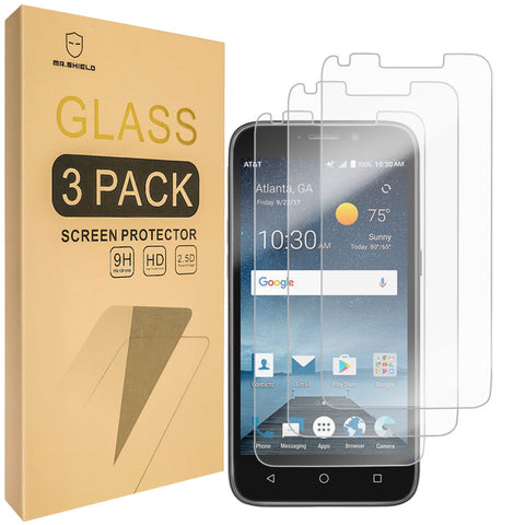 Mr.Shield [3-PACK] Designed For ZTE Overture 3 [Tempered Glass] Screen Protector [Japan Glass With 9H Hardness] with Lifetime Replacement