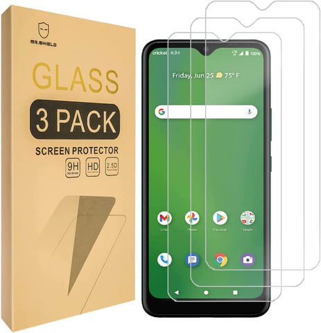 Mr.Shield [3-Pack] Designed For Cricket Dream 5G [Tempered Glass] [Japan Glass with 9H Hardness] Screen Protector with Lifetime Replacement