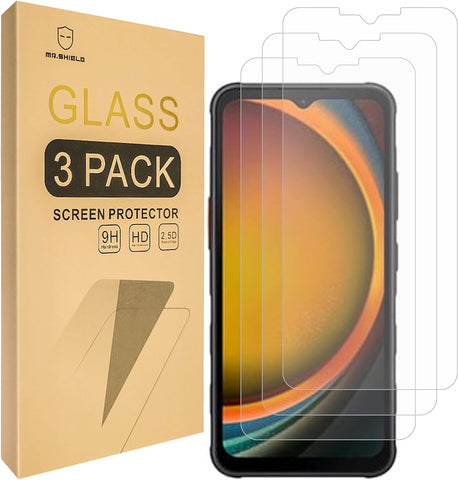 Mr.Shield Screen Protector Compatible with Samsung Galaxy Xcover7 / Galaxy Xcover 7 5G [Tempered Glass] [3-PACK] [Japan Glass with 9H Hardness]