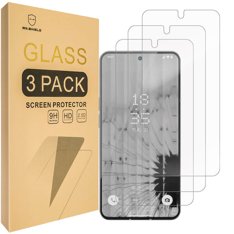Mr.Shield Screen Protector compatible with Nothing Phone (3) /  Nothing Phone 3 [Tempered Glass] [3-Pack] [Japan Glass with 9H Hardness]