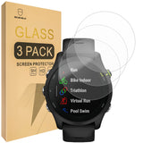 Mr.Shield Screen Protector compatible with Garmin Forerunner 255/255 Music [Tempered Glass] [3-Pack] [Japan Glass with 9H Hardness]