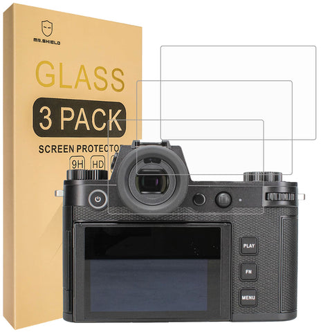 Mr.Shield Screen Protector compatible with Leica SL3 / SL 3-S / SL2-S / SL2S / SL2 [Tempered Glass] [3-PACK] [Japan Glass with 9H Hardness]