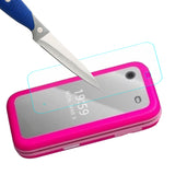 Mr.Shield Screen Protector compatible with HMD Barbie [Shorter Fit for Case Version] [Front Screen Only] [Tempered Glass] [3-Pack] [Japan Glass with 9H Hardness]