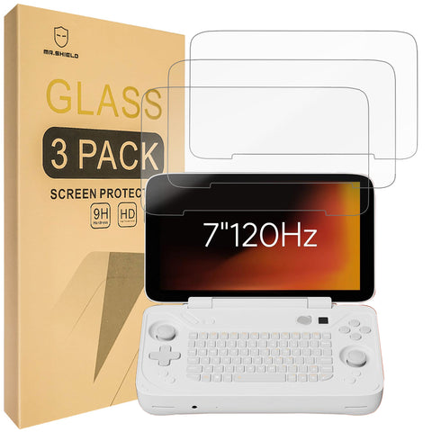 Mr.Shield Screen Protector compatible with AYANEO FLIP KB/DS [Tempered Glass] [3-PACK] [Japan Glass with 9H Hardness]