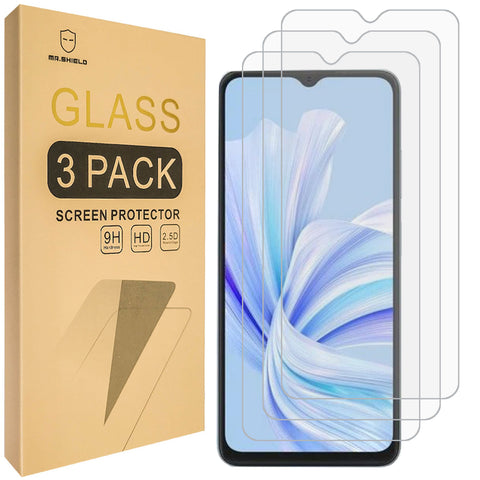 Mr.Shield Screen Protector Compatible with Blackview WAVE 8 / WAVE 8C / Oscal Flat 2 [Tempered Glass] [3-PACK] [Japan Glass with 9H Hardness]