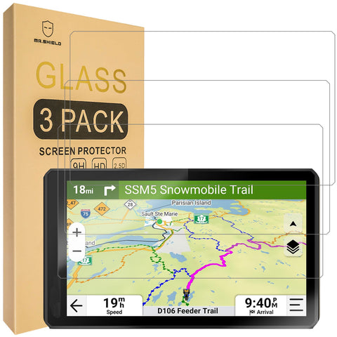 Mr.Shield Screen Protector compatible with Garmin Tread 2 Powersport 6 Inch [Tempered Glass] [3-PACK] [Japan Glass with 9H Hardness]