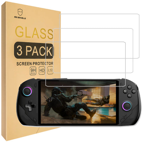 Mr.Shield Screen Protector compatible with OneXPlayer ONEXFLY F1 / F1 Pro [Tempered Glass] [3-PACK] [Japan Glass with 9H Hardness]