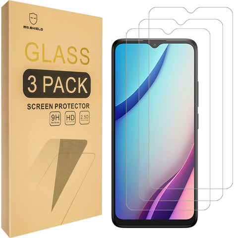 Mr.Shield Screen Protector compatible with TCL K23 [Tempered Glass] [3-PACK] [Japan Glass with 9H Hardness]