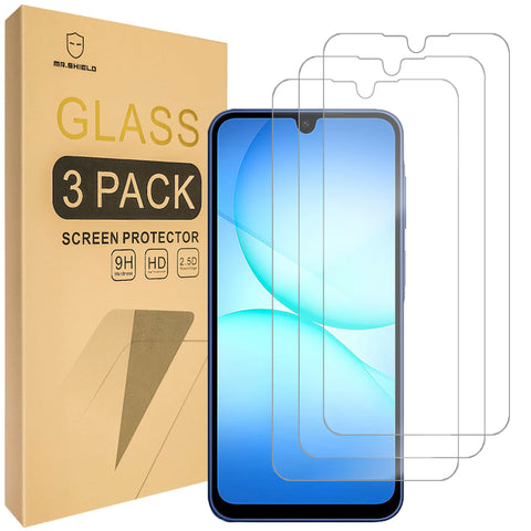 Mr.Shield Screen Protector compatible with Samsung Galaxy A17 5G [Tempered Glass] [3-PACK] [Japan Glass with 9H Hardness]