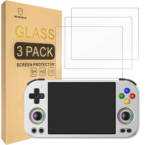 Mr.Shield Screen Protector compatible with Anbernic RG477M [Tempered Glass] [3-PACK] [Japan Glass with 9H Hardness]