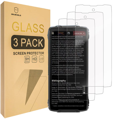 Mr.Shield Screen Protector compatible with Blackview BV8200 / Oscal PILOT 2 [Tempered Glass] [3-PACK] [Japan Glass with 9H Hardness]