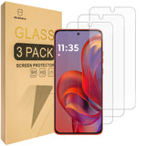 Mr.Shield Screen Protector compatible with Motorola Moto S50 [Tempered Glass] [3-Pack] [Japan Glass with 9H Hardness]
