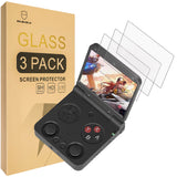 Mr.Shield Screen Protector compatible with Miyoo Flip / Flip V2 [Tempered Glass] [3-PACK] [Japan Glass with 9H Hardness]