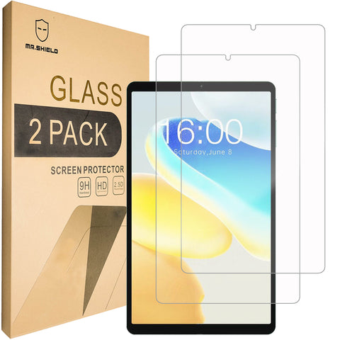 Mr.Shield Screen Protector compatible with TECLAST M50 MINI [Tempered Glass] [2-PACK] [Japan Glass with 9H Hardness]