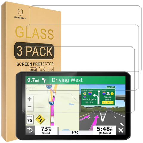 Mr.Shield Screen Protector compatible with Garmin Dezl OTR700 OTR710 OTR720 [Tempered Glass] [3-PACK] [Japan Glass with 9H Hardness]