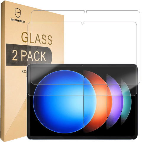 Mr.Shield Screen Protector compatible with Xiaomi Pad 6S Pro 12.4 [Tempered Glass] [2-PACK] [Japan Glass with 9H Hardness]
