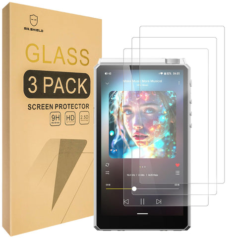 Mr.Shield Screen Protector compatible with HiBy R6III 2025 [Tempered Glass] [3-PACK] [Japan Glass with 9H Hardness]
