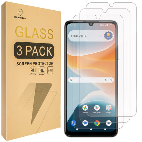 Mr.Shield Screen Protector compatible with Cricket Icon Pro - 2026 [Tempered Glass] [3-PACK] [Japan Glass with 9H Hardness]