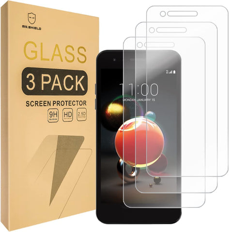 Mr.Shield [3-PACK] Designed For LG Fortune 2 [Tempered Glass] Screen Protector [Japan Glass With 9H Hardness] with Lifetime Replacement