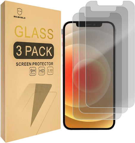 Mr.Shield [3-PACK] Privacy Screen Protector Compatible with iPhone 12 Pro Max [Tempered Glass] [Anti Spy] Screen Protector with Lifetime Replacement