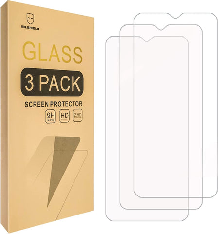 Mr.Shield [3er-Pack] Entwickelt für OnePlus Nord N300 5G [Upgrade der maximal deckenden Bildschirmversion] [Gehärtetes Glas] [Japanisches Glas mit 9H-Härte] Displayschutzfolie mit lebenslangem Ersatz