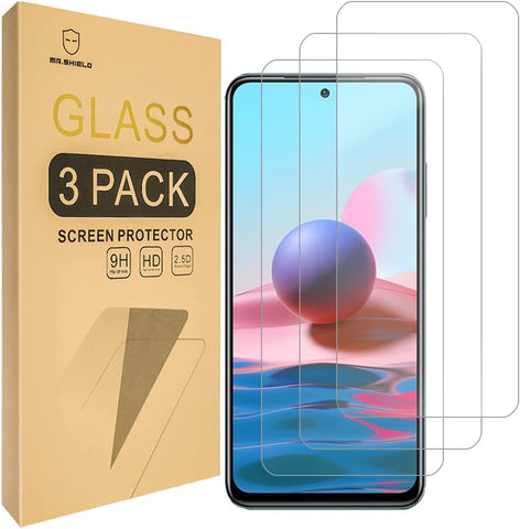 Mr.Shield [3-Pack] Designed For Xiaomi Poco M5s [Tempered Glass] [Japan Glass with 9H Hardness] Screen Protector with Lifetime Replacement