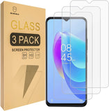 Mr.Shield [3er-Pack] Entwickelt für Tecno Spark 9 Pro [Gehärtetes Glas] [Japanisches Glas mit 9H-Härte] Displayschutzfolie mit lebenslangem Ersatz